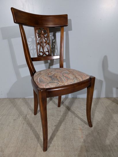 TABLE and six CHAIRS in the Louis-Philippe...