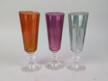 GLASSWARE
Partially tinted and frosted glass...