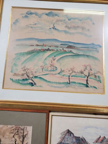 Five AQUARELLES :

- Charles HIMMEL (1894-1974)...