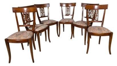 TABLE and six CHAIRS in the Louis-Philippe...