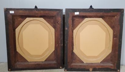 Pair of Napoleon III style FRAMES 
Blackened...