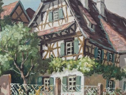 Robert KAPUSTA (1915-1992) 
« Maison alsacienne...