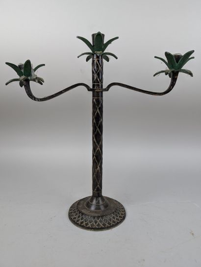 Pair of 20th century CANDELIERS
Black and...