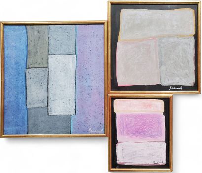 BERTRAND (20th)
Three oil and pastel drawings...