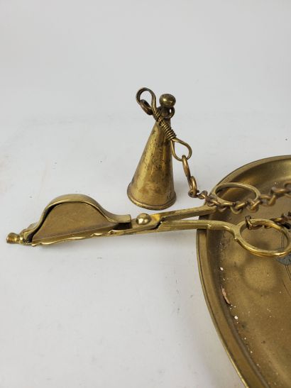 LAMPE de Shabbat
Bronze et laiton à quatre...