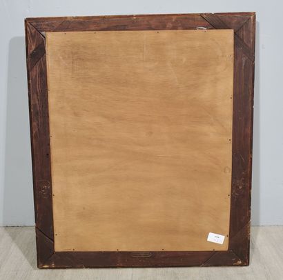 Trois MIROIRS
Bois et stuc à patine dorée,...