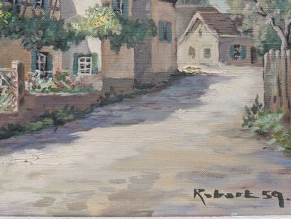 Robert KAPUSTA (1915-1992) 
« Maison alsacienne...