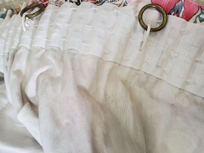 Paire de grands RIDEAUX épais
Coton à motifs...