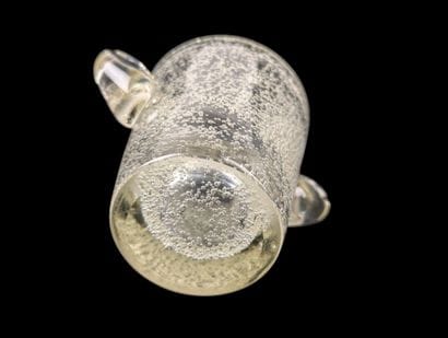 DAUM Nancy France 
Bubbled translucent glass...