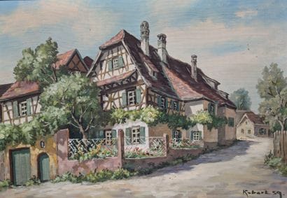 Robert KAPUSTA (1915-1992) 
« Maison alsacienne...