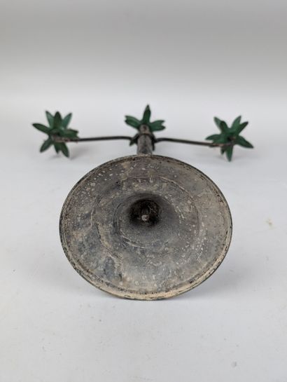 Pair of 20th century CANDELIERS
Black and...