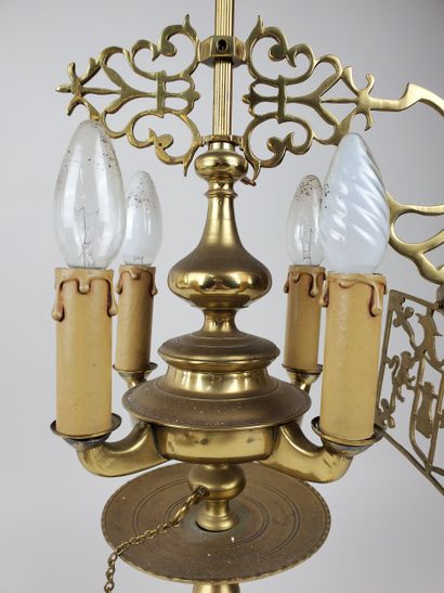 LAMPE de Shabbat
Bronze et laiton à quatre...