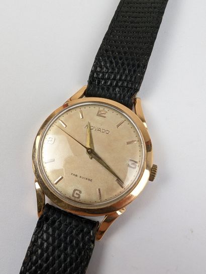 MOVADO
Montre bracelet en or jaune 750 ‰...