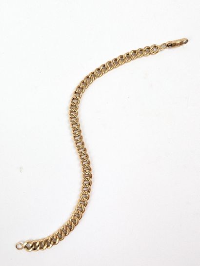 Bracelet gourmette en or jaune 750 ‰ maille...