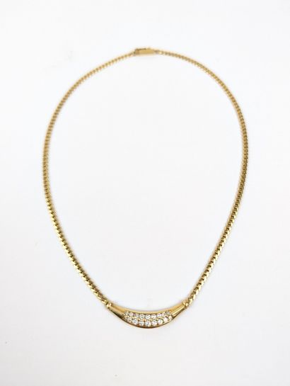 Collier en or jaune 750 ‰ maille gourmette...