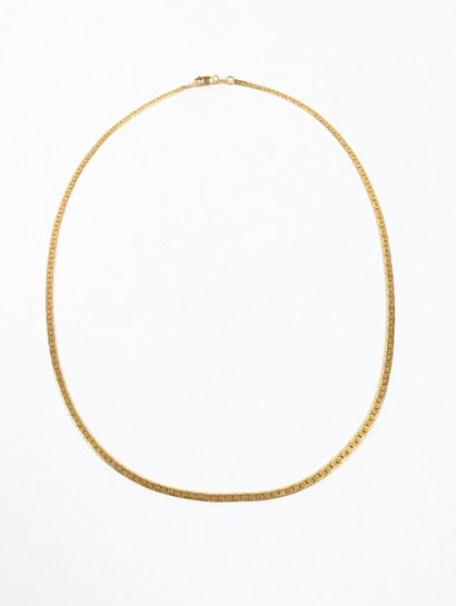 Collier en or jaune 750 ‰ maille gourmette...