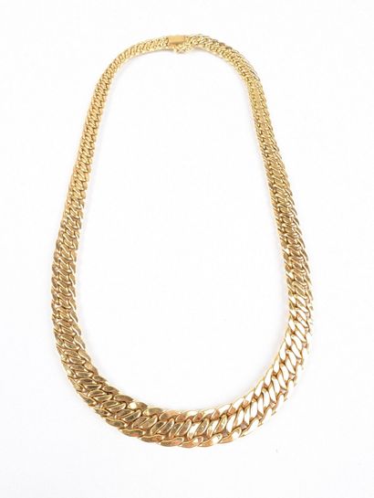 Collier en or jaune 750 ‰ maille américaine...