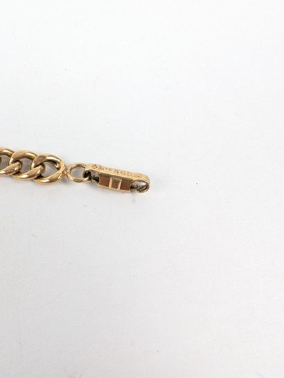 Bracelet gourmette en or jaune 750 ‰ maille...