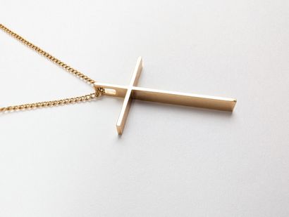 Collier en or rose 750 ‰ composé d'une chaîne...