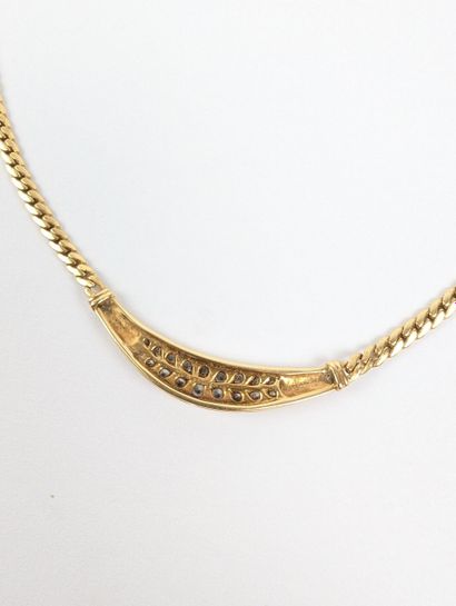 Collier en or jaune 750 ‰ maille gourmette...