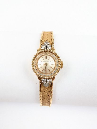 CERTINA
Montre bracelet dame en or jaune...
