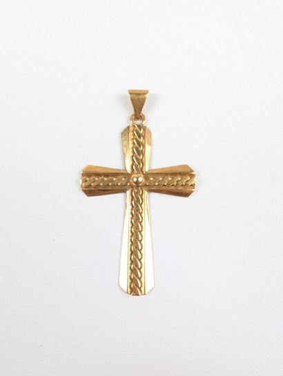 Pendentif en or jaune 750 ‰ figurant une...