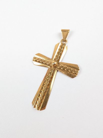 Pendentif en or jaune 750 ‰ figurant une...