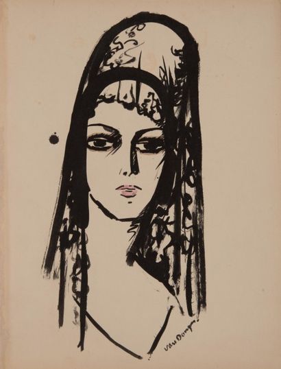 Kees VAN DONGEN (1877-1968)
Espagnole. 1925.
Pochoir....
