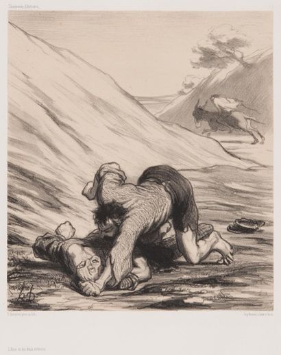 Honoré DAUMIER (1808-1879)
L’Âne et les deux...
