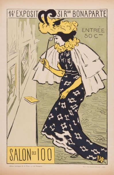 FERNAND FAU (1858-1919)
Salon des Cent. Affiche...