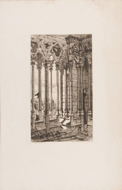 Charles MERYON (1821-1868)
Galerie Notre-Dame....