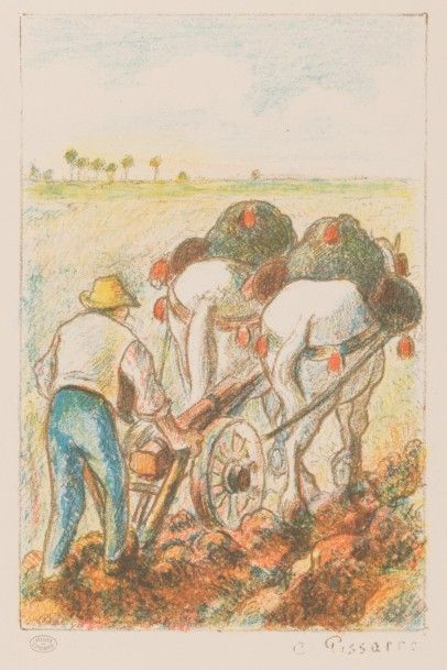 Camille PISSARRO (1830-1903)
La Charrue,...