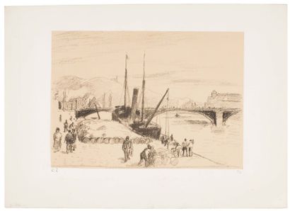 Camille PISSARRO (1830-1903)
Quai de Rouen...