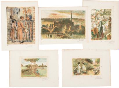 Camille PISSARRO (1830-1903)
Rare ensemble...