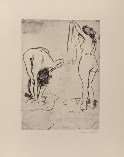 Suzanne VALADON (1865-1938)
Deux nus s’essuyant....