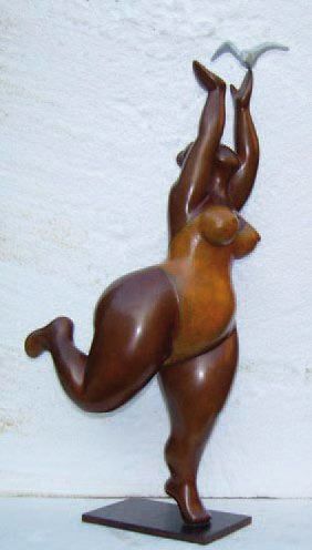 CONIL Roselyne
Douce, 2008. Bronze 2/8. 59...