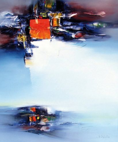 Vo van QUY
Lune tardive (2008). Huile sur...