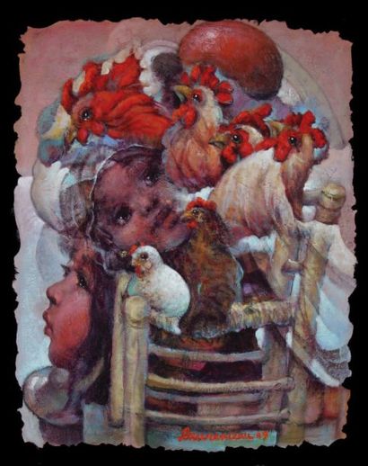 LAURENCEAU LYONEL
Antillaise, 2009. Acrylique...