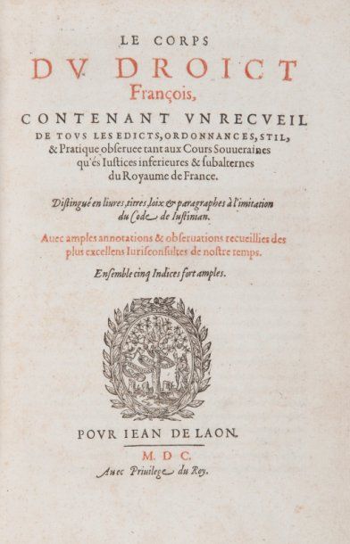 DROIT Français Le Corps du Droit Français...