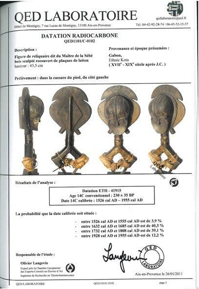 Figure de reliquaire MBULU NGULU KOTA, groupe...