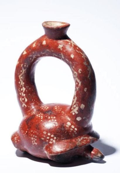 Vase étrier en forme de tortue Mexique (culture...