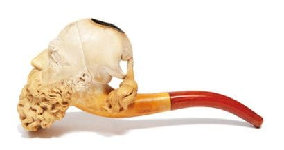 Pipe en écume de mer à tête de Zouave Tuyau...