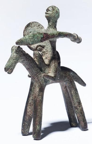 Statuette de guerrier à cheval Civilisation...