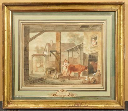 Attribué à Philibert Louis DEBUCOURT (1755...