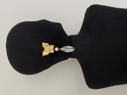 YVES SAINT LAURENT Pair of butterfly ear...