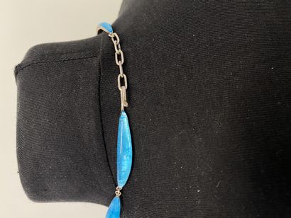 JACQUES GAUTIER Necklace in silver plated...