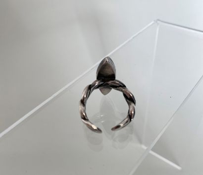 JACQUES GAUTIER Open ring in silver plated...