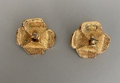 CHRISTIAN DIOR Pair of gold plated pearl...