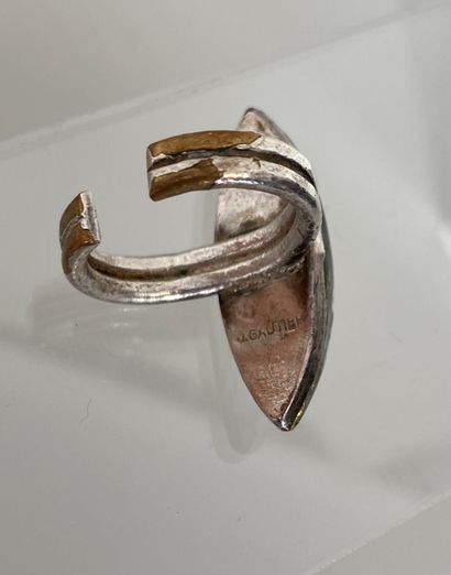 JACQUES GAUTIER Open ring in silver plated...