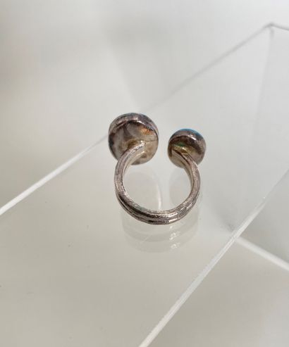 JACQUES GAUTIER Ring Toi et Moi in silver...